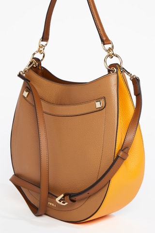 Kalfsleren Trendy Handtas Afrodite S - Camel