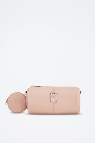 Kalfsleren Schoudertas Dafne - Roze