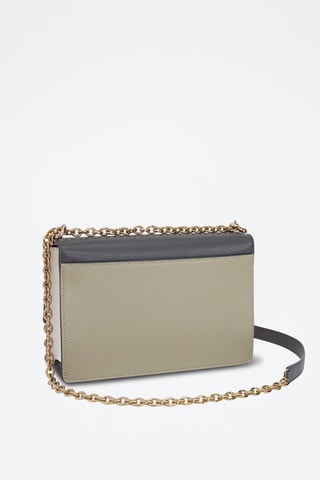 Leren Schoudertas 1927 S - Donkergrijs en Beige