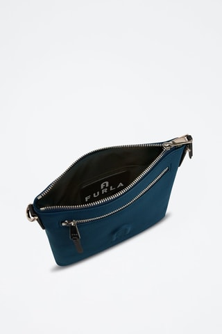 Kalfsleren Schoudertas Cosmo - Donkerblauw