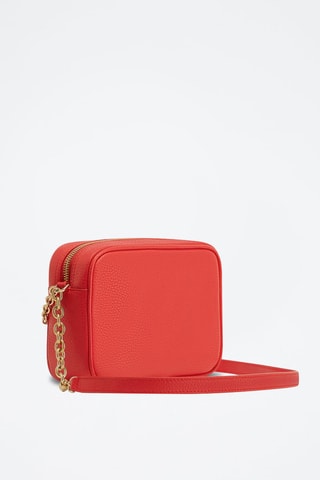 Kalfsleren Schoudertas Mini Aster - Rood