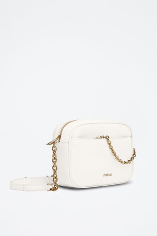 Kalfsleren Schoudertas Mini Aster - Wit