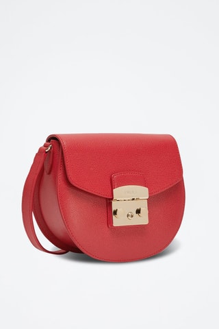Leren Schoudertas Mini Metropolis - Rood