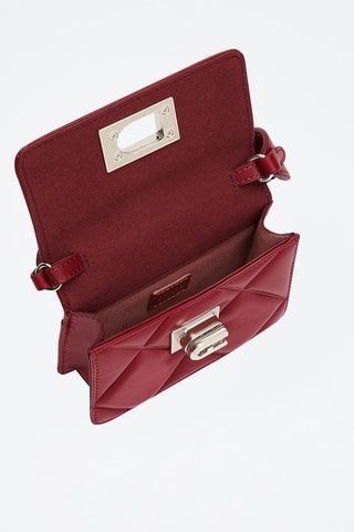Kalfsleren Schoudertas 1927 S  Bordeauxrood