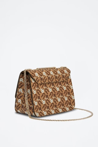 Sac bandoulière Bella - Marron et écru