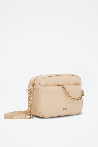 Kalfsleren Schoudertas Mini Aster - Beige