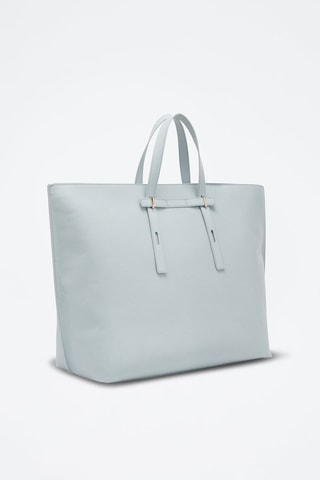 Leren Shopper Giove XL - Lichtblauw