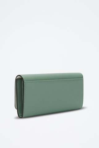 Leren Portefeuille Camlia - Zeegroen