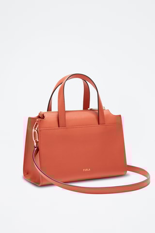 Leren Schoudertas Furla Nuvola - Koraalrood