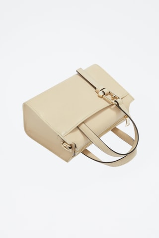 Leren Schoudertas Furla Nuvola - Beige
