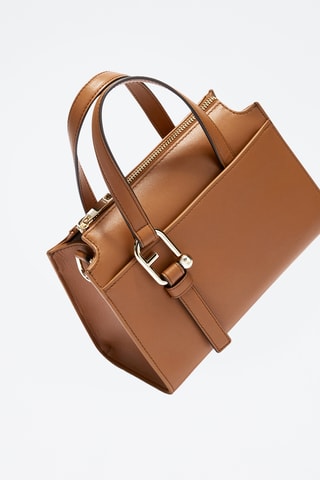 Leren Schoudertas Furla Nuvola - Bruin