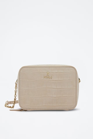 Leren Schoudertas Furla Camelia - Beige
