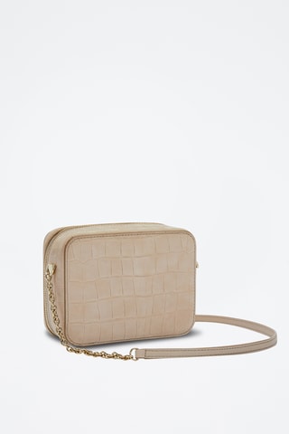 Leren Schoudertas Furla Camelia - Beige