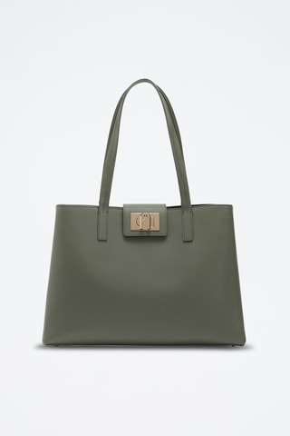 Leren Schouderhandtas Furla 1927 - Kaki