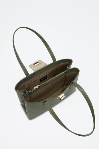 Leren Schouderhandtas Furla 1927 - Kaki