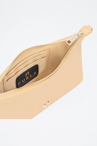 Leren Schoudertas Furla Diamante - Beige