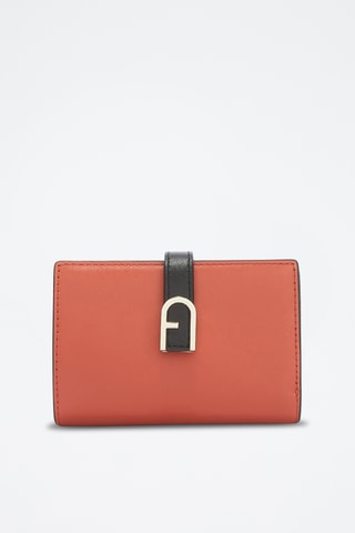 Leren Portefeuille Furla Flow - Oranje