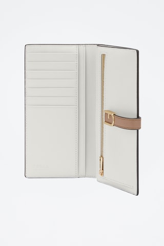 Leren Portefeuille Furla Flow - Kaki