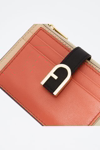Leren Pasjeshouder Furla Flow - Oranje