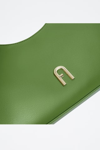 Leren Schouderhandtas Furla Diamante - Groen