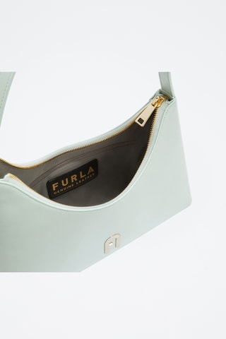 Leren Schouderhandtas Furla Diamante - Lichtblauw