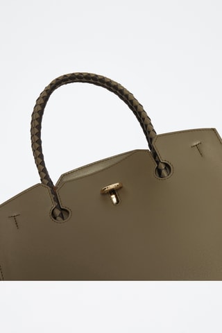 Leren Schoudertas Furla Genesi - Kaki