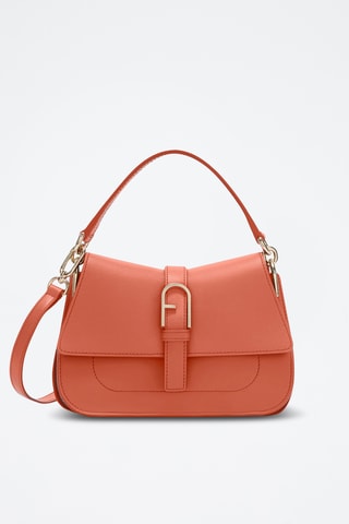Leren Schoudertas Furla Flow - Oranje