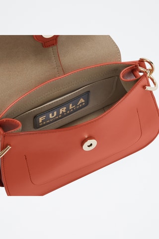 Leren Schoudertas Furla Flow - Oranje