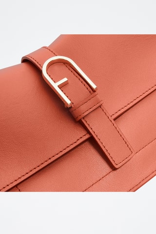 Leren Schoudertas Furla Flow - Oranje
