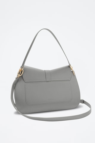 Leren Schoudertas Furla Flow - Grijs