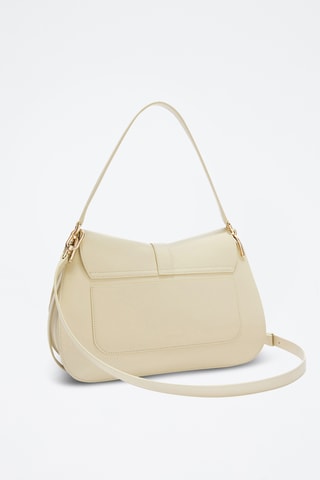 Leren Schoudertas Furla Flow - Beige