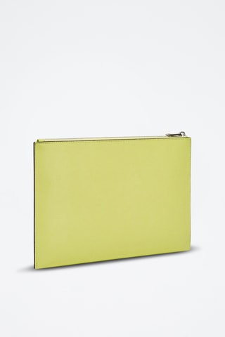 Leren Clutch Man - Lichtgroen