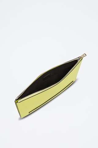 Leren Clutch Man - Lichtgroen