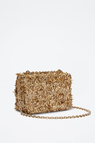 Leren Schoudertas Furla Metropolis- goudkleurig