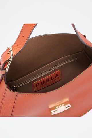 Leren Schouderhandtas Furla Club 2 - Oranje