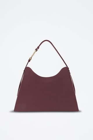 Leren Schouderhandtas Furla Nuvola - Bordeauxrood