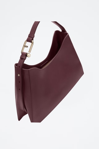 Leren Schouderhandtas Furla Nuvola - Bordeauxrood