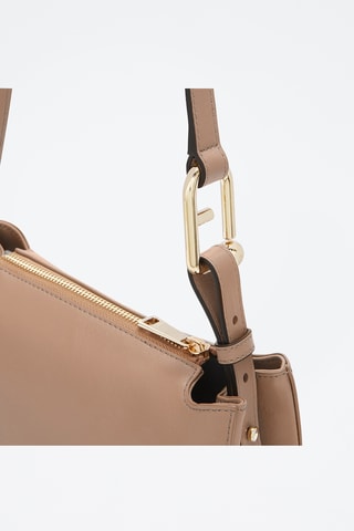 Leren Schoudertas Furla Nuvola - Bruin