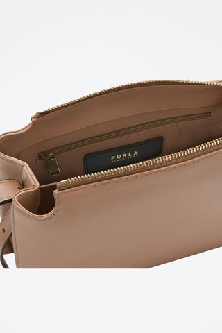 Leren Schoudertas Furla Nuvola - Bruin