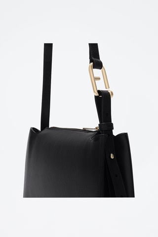Leren Schoudertas Furla Nuvola - Zwart