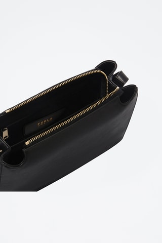 Leren Schoudertas Furla Nuvola - Zwart