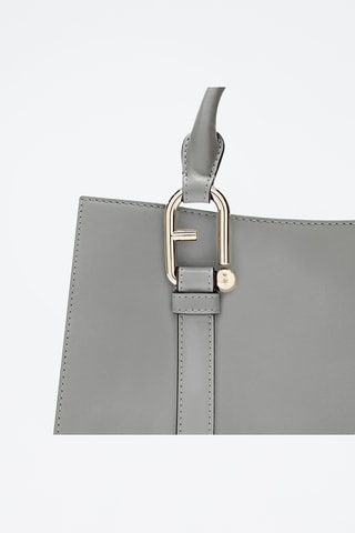Leren Schoudertas Furla Nuvola - Grijs