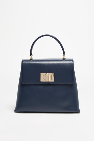 Leren Handtas 1927 S - Marineblauw