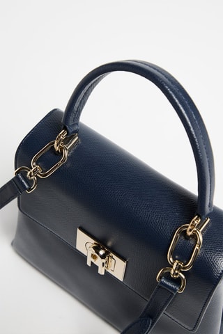 Leren Handtas 1927 S - Marineblauw