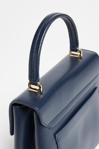 Leren Handtas 1927 S - Marineblauw