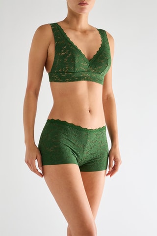 Shorties de cintura alta Bobby - Verde
