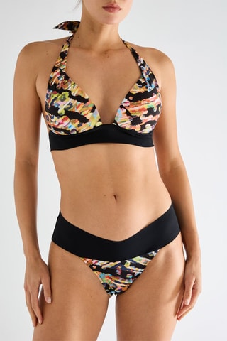 Parte de cima de biquíni push-up Diva - Preto