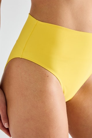 Cueca de biquíni de cintura alta Tobago - Amarelo