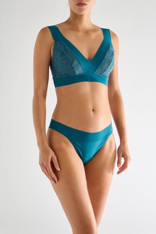 Cueca de biquíni Sacha - Azul-pato