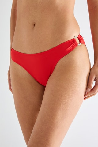 Cueca de biquíni Keola - Vermelho
